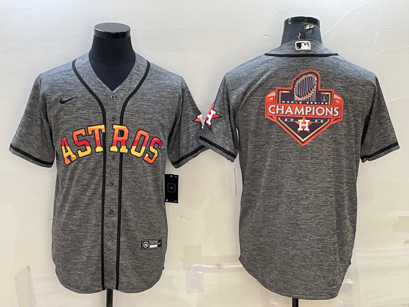 Men's Houston Astros Gray Jersey